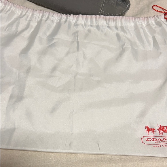 Coach  Gray Leather Shoulder Bag - Picture 10 of 11